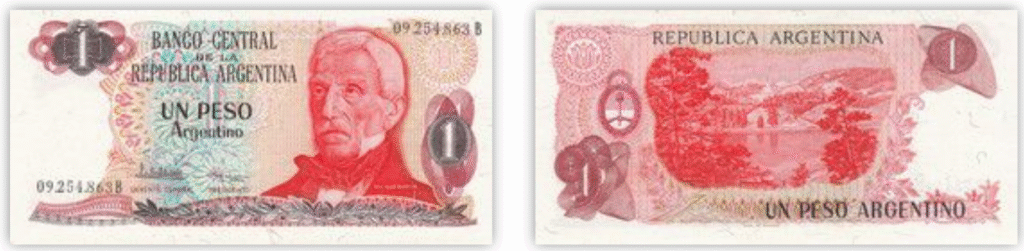 peso argentino 1983